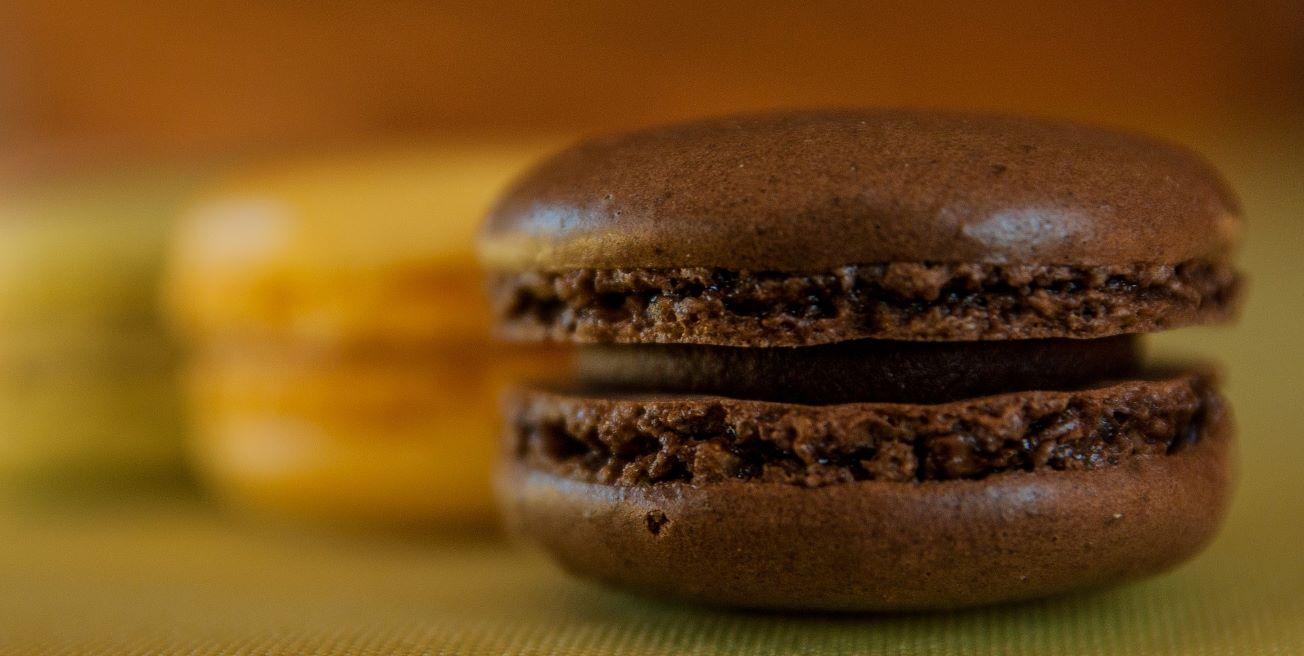 Macarron au chocolat